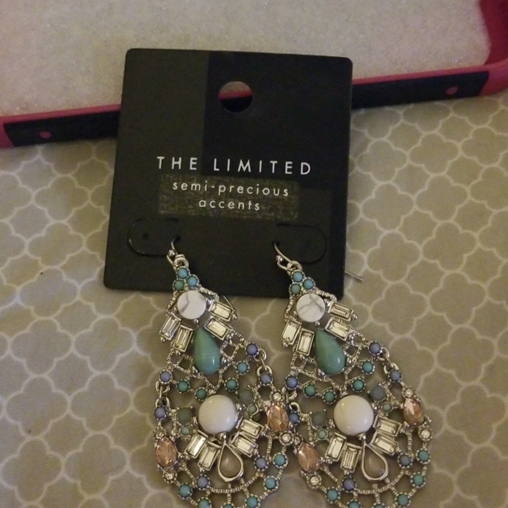 Turquoise and silver earrings